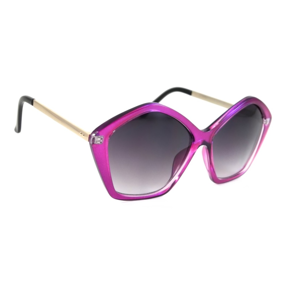 Isabelle Retro Sunglasses Oversized Vintage Purple